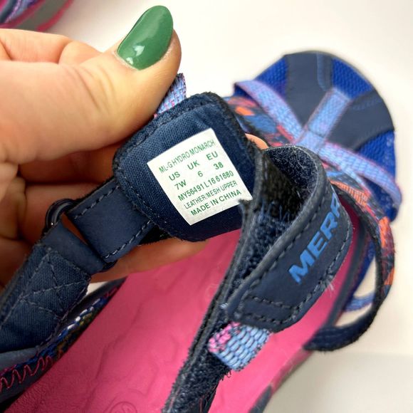 Merrell Select Grip ML-G Hydro Monarch Womens Water Sandal Shoe Size 7W - Picture 12 of 13